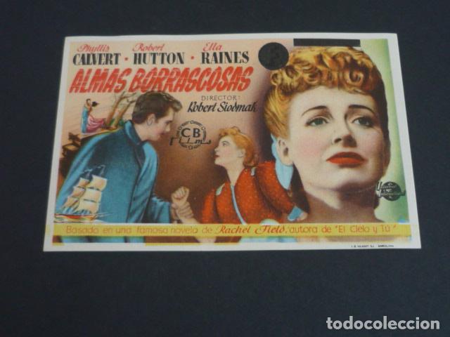 Cine: ALMAS BORRASCOSAS PROGRAMA DE MANO SIN PUBLICIDAD - Foto 1