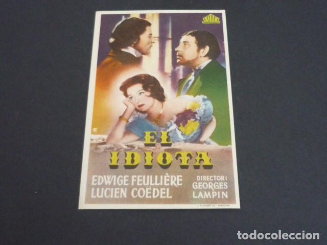 Cine: EL IDIOTA PROGRAMA DE MANO SIN PUBLICIDAD - Foto 1