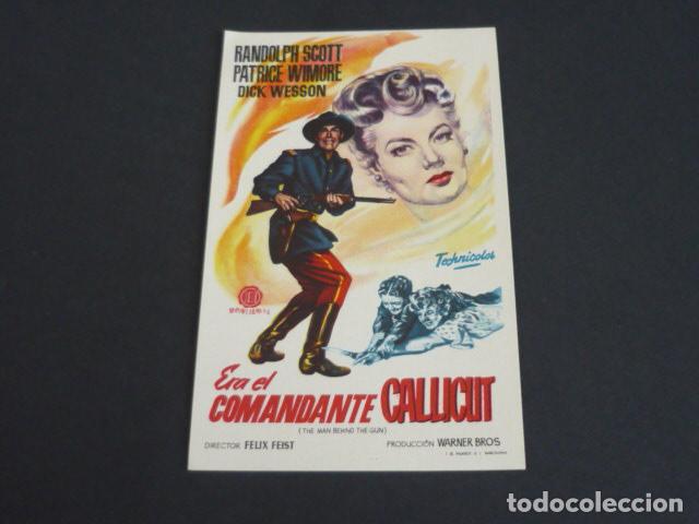 Cinema: ERA EL COMANDANTE CALLICUT PROGRAMA DE MANO SIN PUBLICIDAD