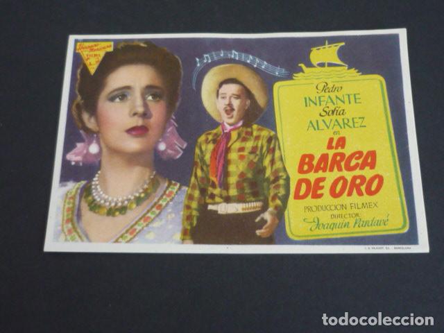 Cine: LA BARCA DE ORO PROGRAMA DE MANO SIN PUBLICIDAD - Foto 1