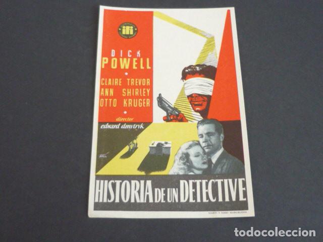 Cinema: HISTORIA DE UN DETECTIVE PROGRAMA DE MANO SIN PUBLICIDAD