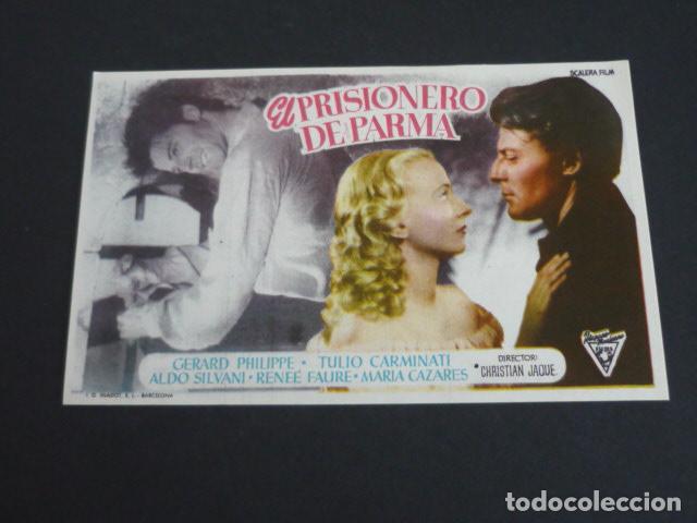 Cine: EL PRISIONERO DE PARMA PROGRAMA DE MANO SIN PUBLICIDAD - Foto 1