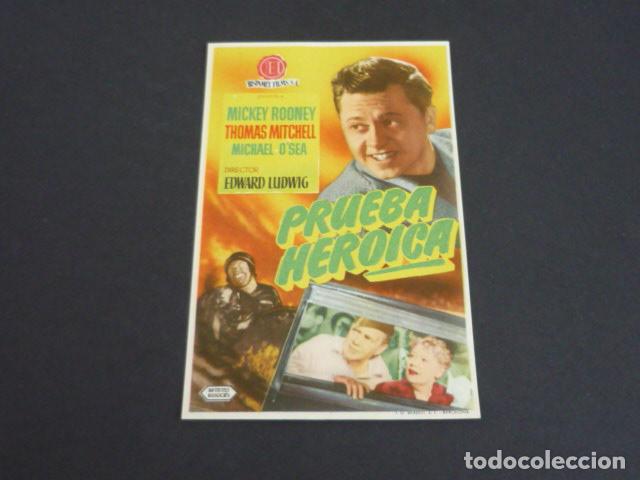 Cine: PRUEBA HEROICA PROGRAMA DE MANO SIN PUBLICIDAD - Foto 1