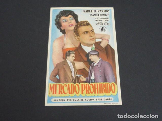 Cine: MERCADO PROHIBIDO PROGRAMA DE MANO SIN PUBLICIDAD - Foto 1