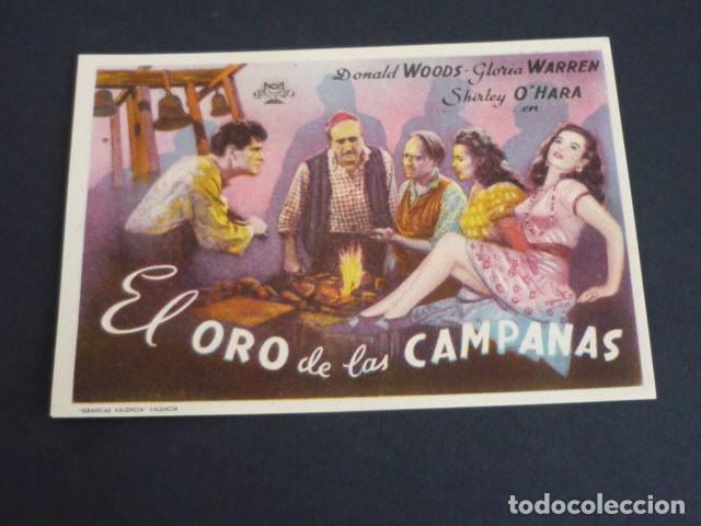 Cine: EL ORO DE LAS CAMPANAS PROGRAMA DE MANO SIN PUBLICIDAD