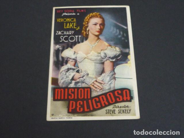 Cine: MISION PELIGROSA PROGRAMA DE MANO SIN PUBLICIDAD - Foto 1