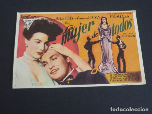 Cine: LA MUJER DE TODOS PROGRAMA DE MANO SIN PUBLICIDAD - Foto 1