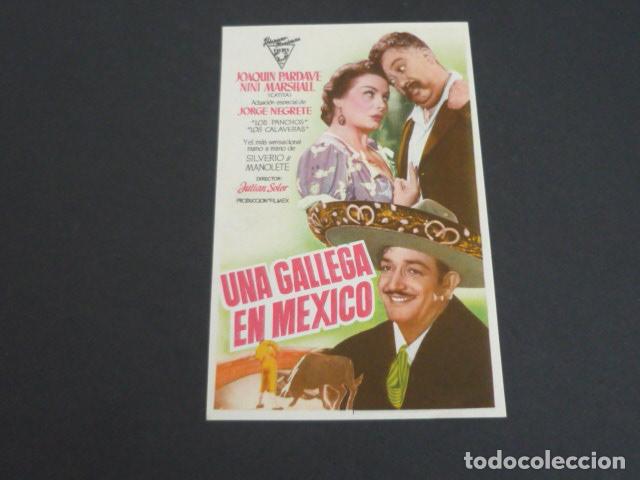 Cine: UNA GALLEGA EN MEXICO PROGRAMA DE MANO SIN PUBLICIDAD - Foto 1