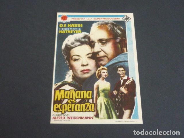 Cine: MA&Ntilde;ANA ES ESPERANZA PROGRAMA DE MANO SIN PUBLICIDAD - Foto 1