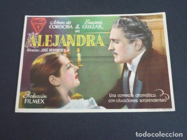 Cine: ALEJANDRA PROGRAMA DE MANO SIN PUBLICIDAD - Foto 1