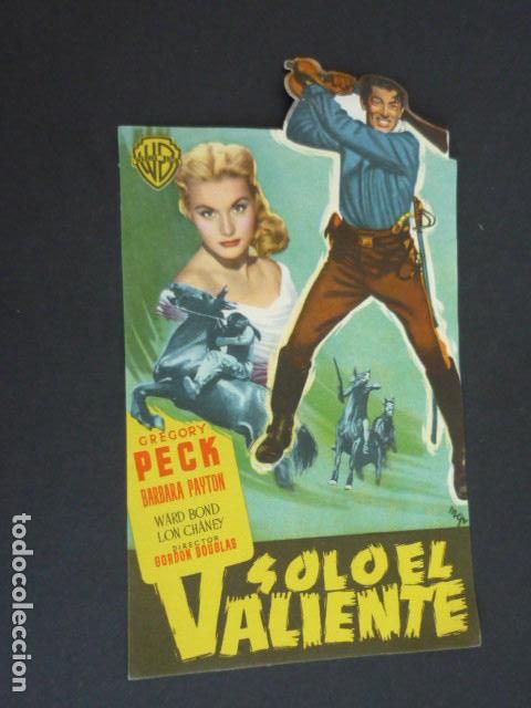 Cine: SOLO EL VALIENTE PROGRAMA DE MANO SIN PUBLICIDAD - Foto 1