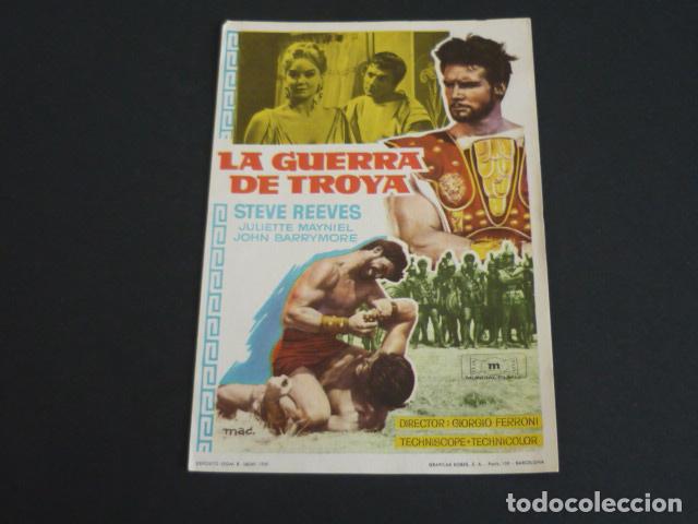 Cine: LA GUERRA DE TROYA PROGRAMA DE MANO SIN PUBLICIDAD - Foto 1