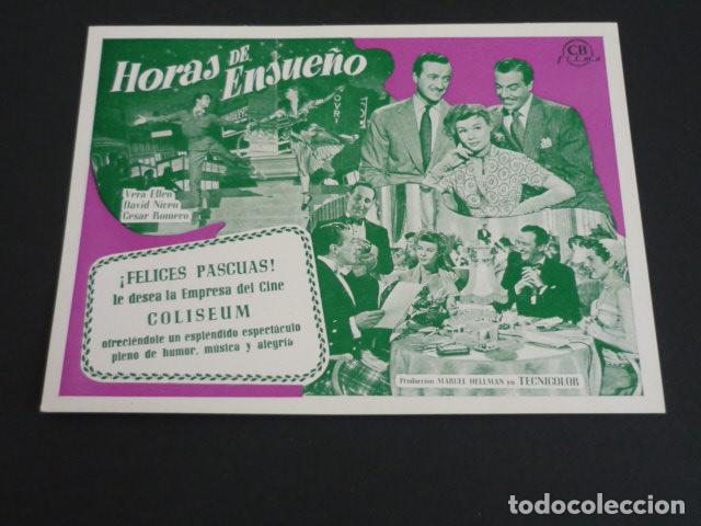 Cine: HORAS DE ENSUE&Ntilde;O PROGRAMA DE MANO SIN PUBLICIDAD - Foto 1