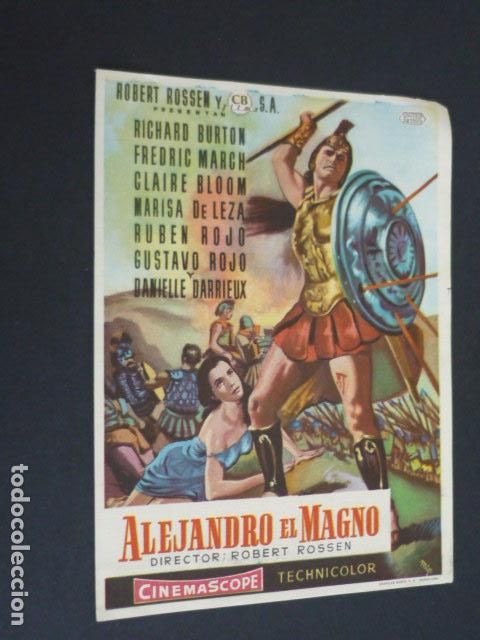 Cine: ALEJANDRO EL MAGNO PROGRAMA DE MANO SIN PUBLICIDAD