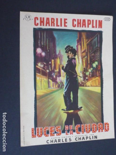 Cine: LUCES DE LA CIUDAD PROGRAMA DE MANO SIN PUBLICIDAD - Foto 1