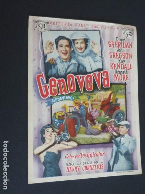 Cine: GENOVEVA PROGRAMA DE MANO SIN PUBLICIDAD - Foto 1