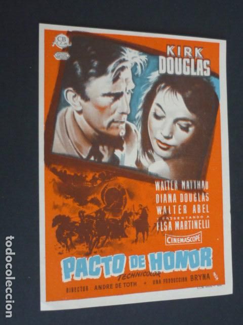 Cine: PACTO DE HONOR PROGRAMA DE MANO SIN PUBLICIDAD