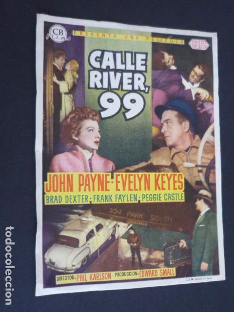 Cine: CALLE RIVER 99 PROGRAMA DE MANO SIN PUBLICIDAD - Foto 1