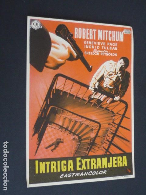 Cine: INTRIGA EXTRANJERA PROGRAMA DE MANO SIN PUBLICIDAD