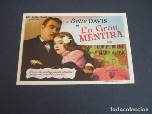 Cine: LA GRAN MENTIRA PROGRAMA DE MANO SIN PUBLICIDAD - Foto 1