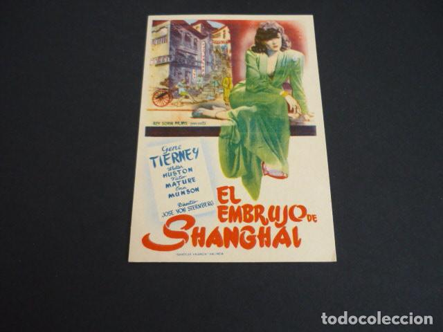 Cine: EL EMBRUJO DE SHANGHAI PROGRAMA DE MANO SIN PUBLICIDAD - Foto 1