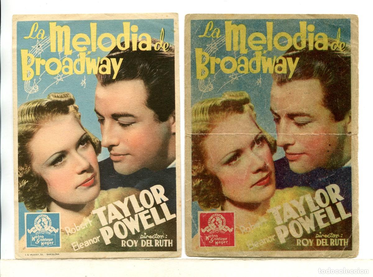 Cine: LA MELOD&Iacute;A DE BROADWAY, con Robert Taylor. - Foto 1