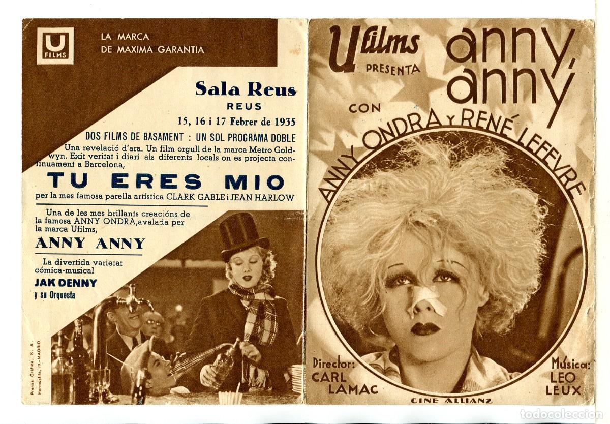 Cine: ANNY, ANNY, con Anny Ondra. - Foto 1