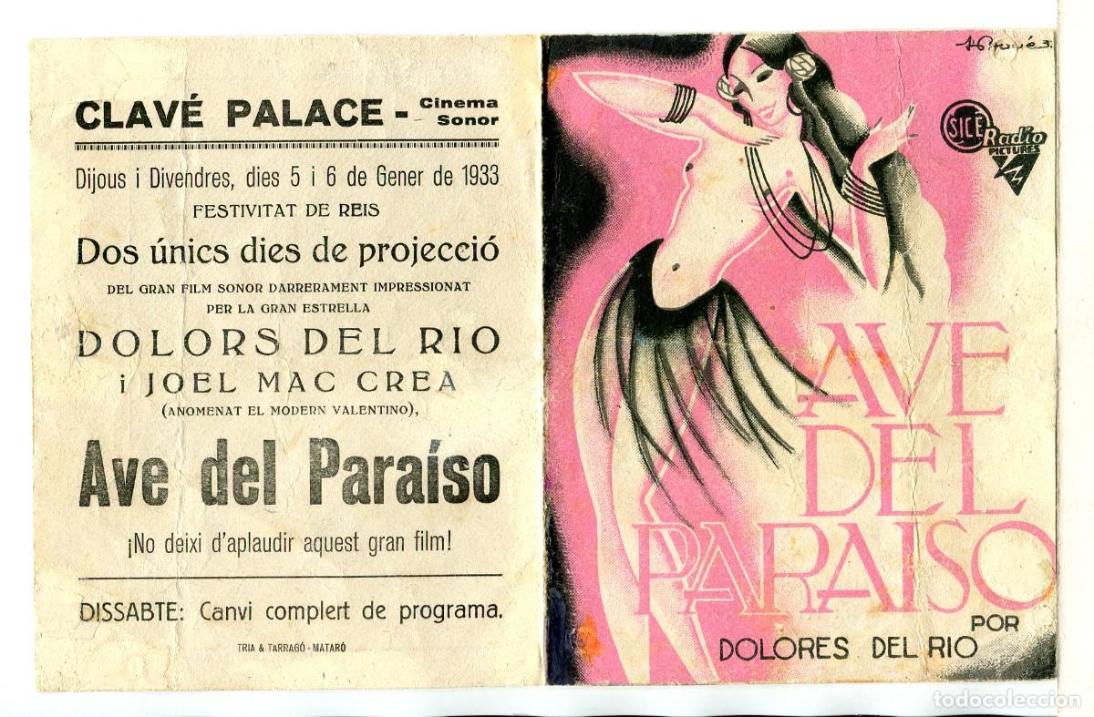 Cine: AVE DEL PARAISO, con Dolores del R&iacute;o. - Foto 1