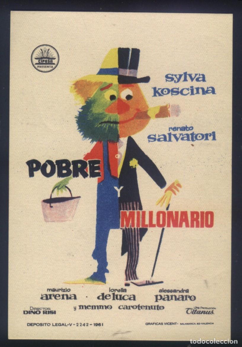 Cine: Q-02392- POBRE Y MILLONARIO (Poveri milionari) Maurizio Arena - Renato Salvatori - Sylva Koscina