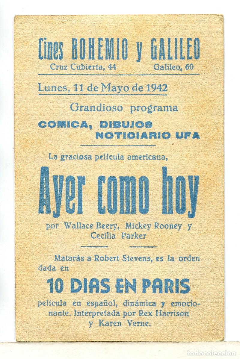 Cine: AYER COMO HOY, con Wallace Beery. - Foto 2