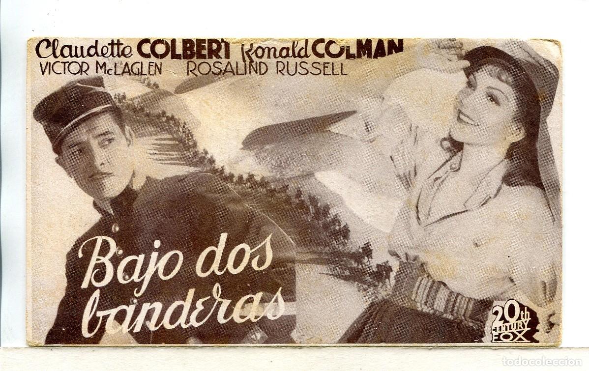 Cine: BAJO DOS BANDERAS, con Claudette Colbert. - Foto 1