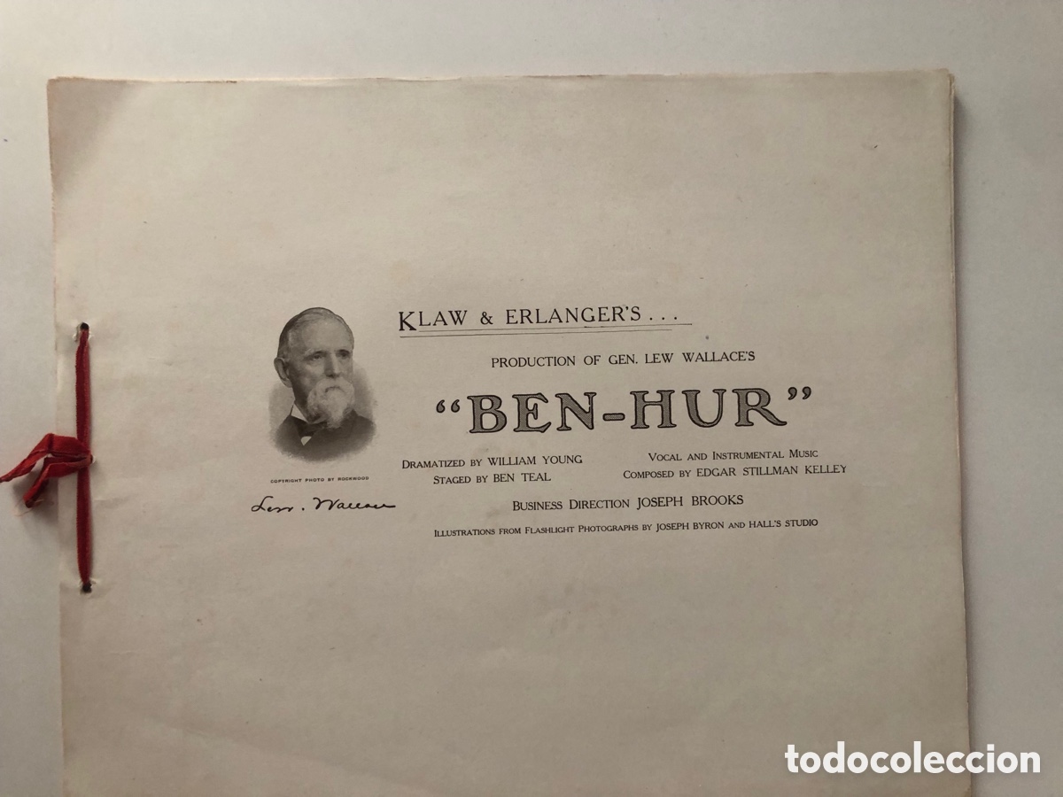 Cine: Programa de teatro estreno Ben hur en 1900 - Foto 7