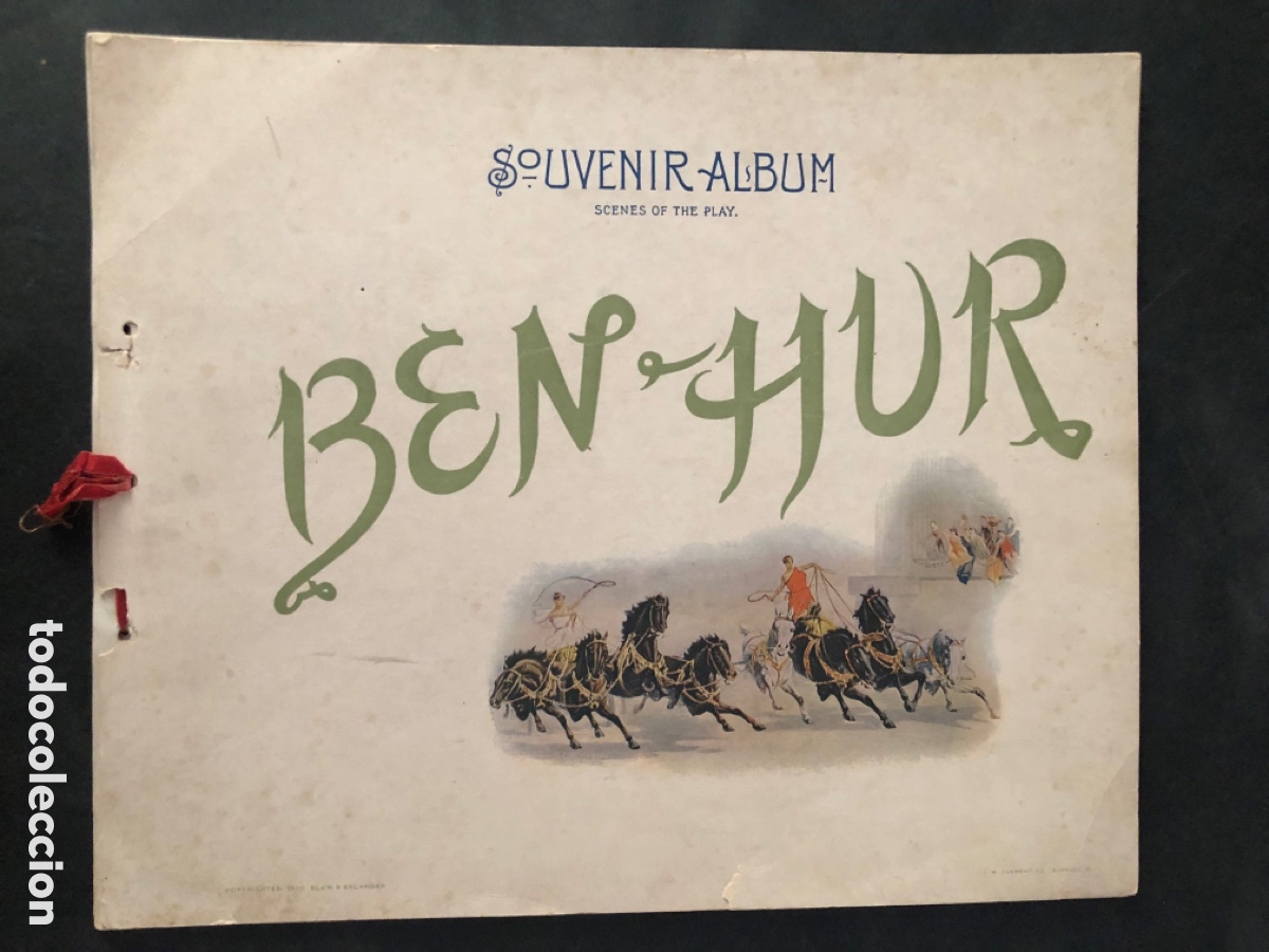 Cine: Programa de teatro estreno Ben hur en 1900 - Foto 1