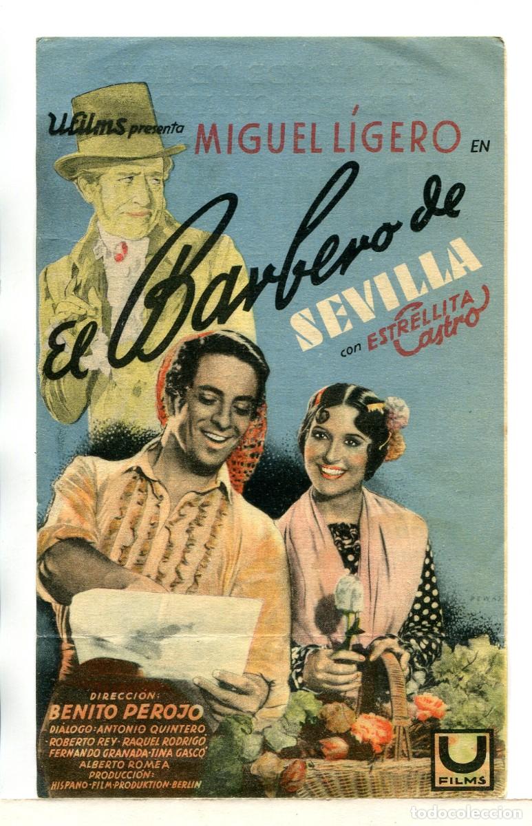 Cine: EL BARBERO DE SEVILLA, con Miguel Ligero. - Foto 1