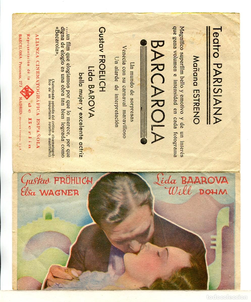 Cine: BARCAROLA, con Elsa Wargner. - Foto 2
