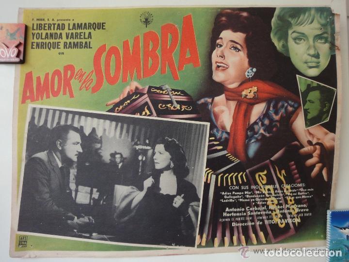 Cinema: Cartel Amor En La Sombra Libertad Lamarque Enrique Rambal Tito Davidson 1960