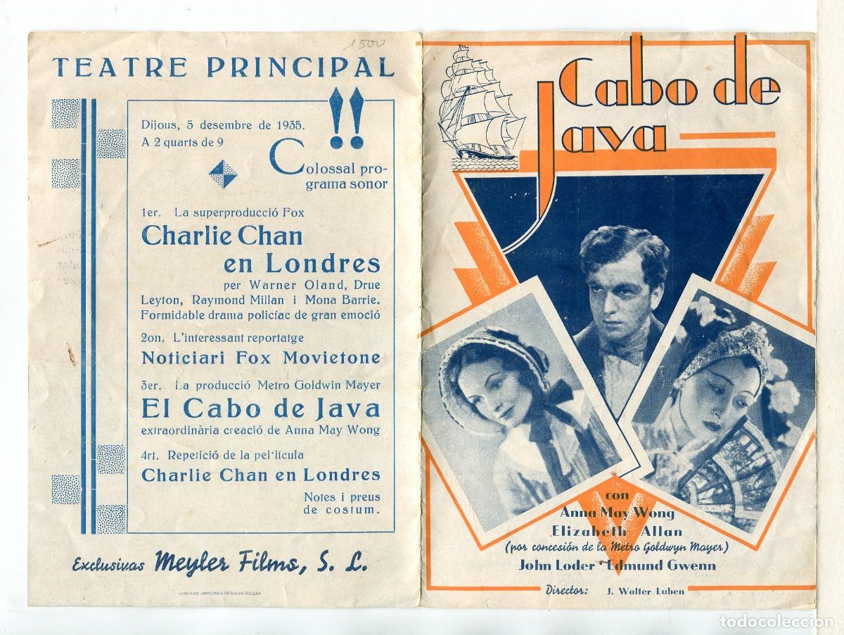 Cine: CABO DE JAVA, con Anna May Wong. - Foto 1