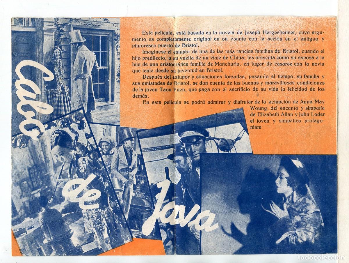 Cine: CABO DE JAVA, con Anna May Wong. - Foto 2