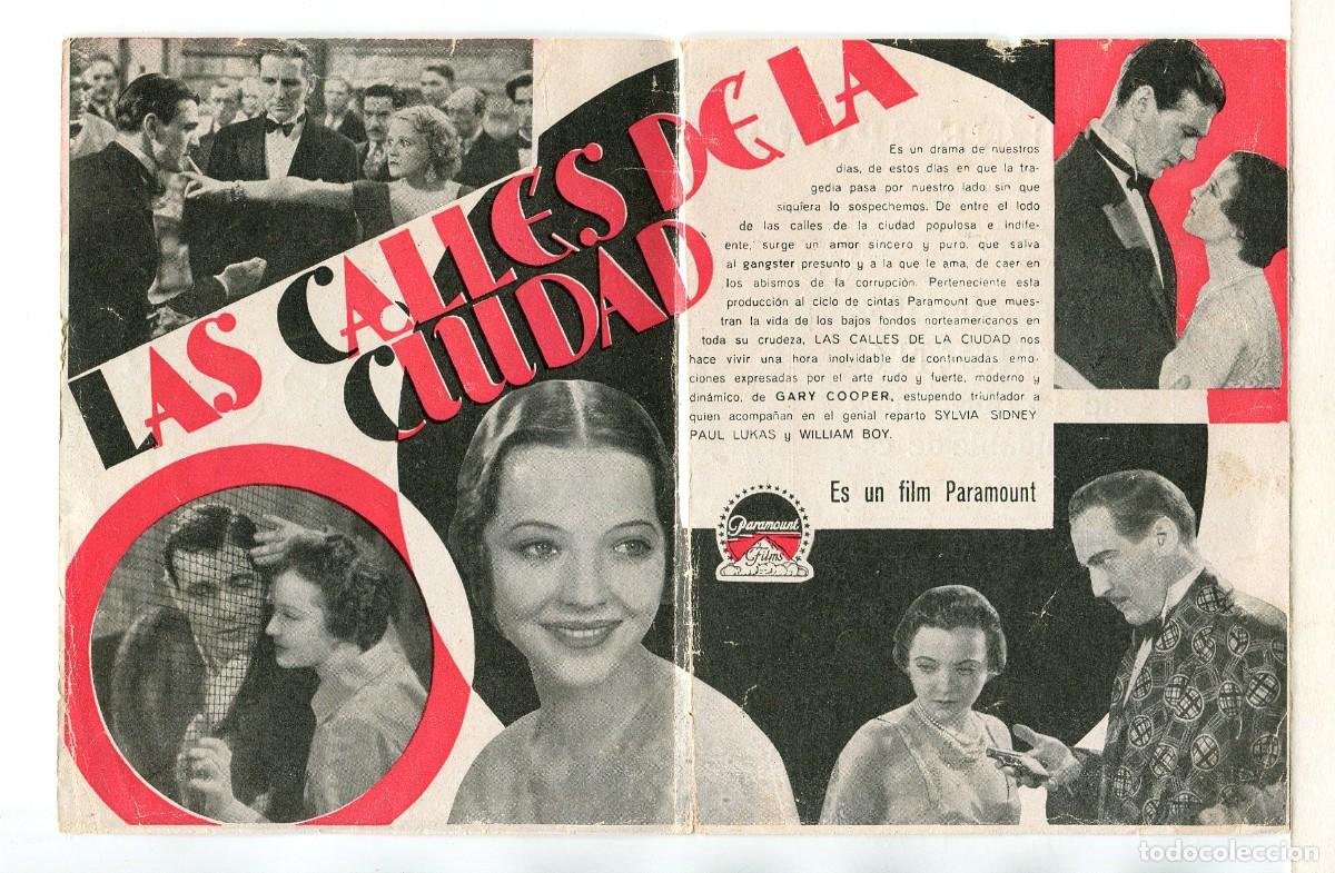 Cine: LAS CALLES DE LA CIUDAD, con Gary Cooper. - Foto 2