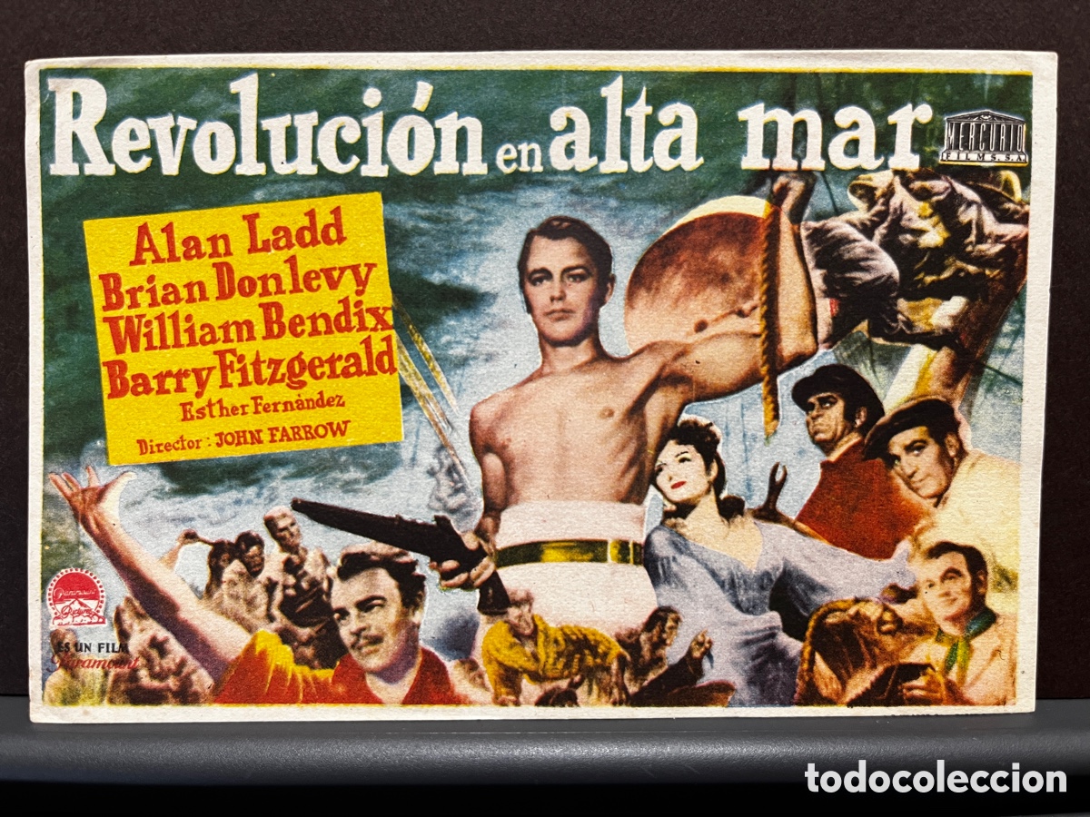  Flyers Publicitaires de films Anciens: REVOLUCI&Oacute;N EN ALTA MAR. 1946. S/P.
