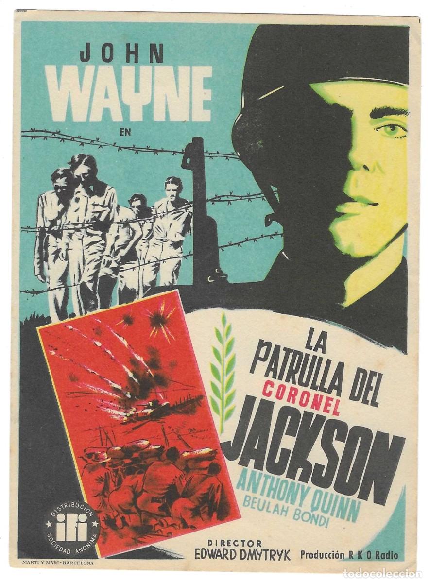 Cine: Programa Cine. La Patrulla del Coronel Jackson. John Wayne. 19-1687 - Foto 1