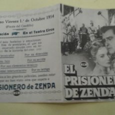 Cine: EL PRISIONERO DE ZENDA STEWART GRANGER ORIGINAL DOBLE C.P. TEATRO CIRCO BUEN ESTADO