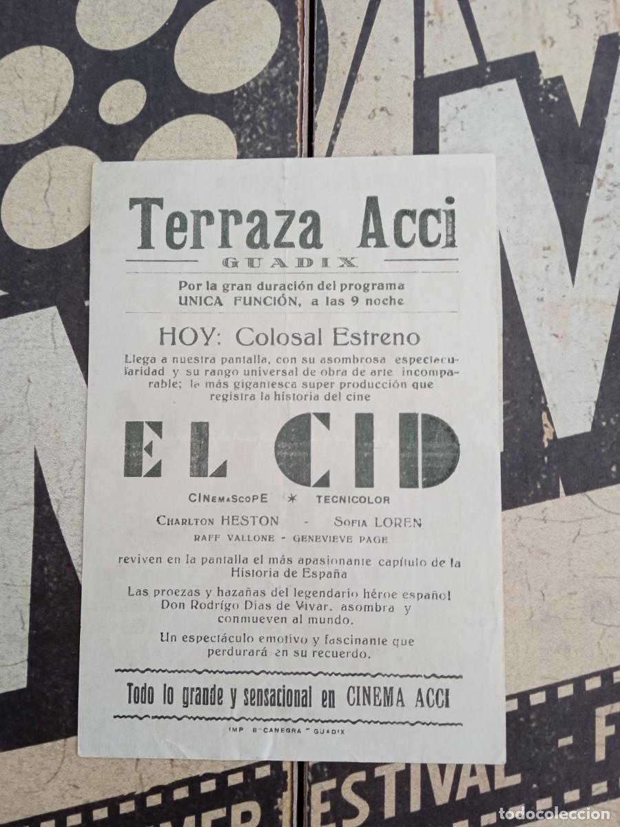 Cine: El Cid con publicidad Terraza Acci Guadix - Foto 2