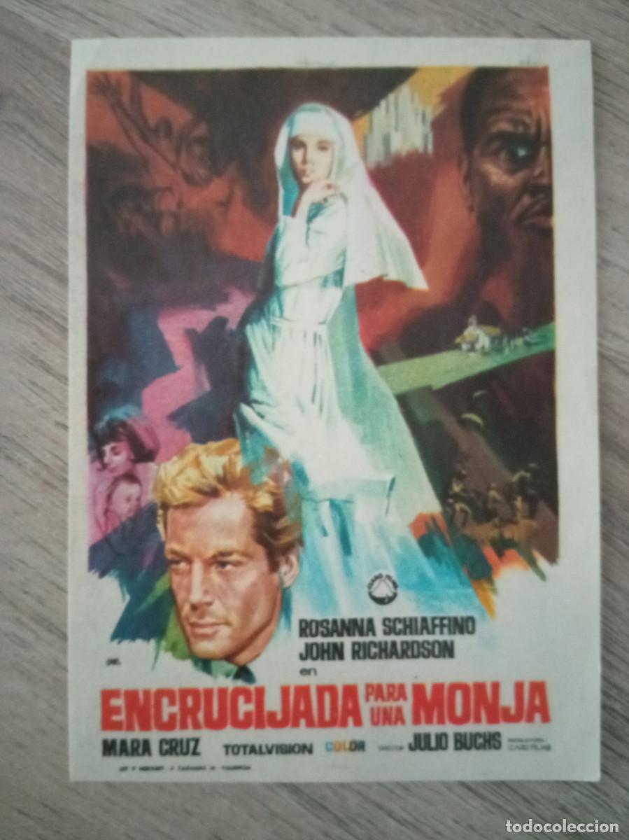 Folhetos de m&atilde;o de filmes antigos de cinema: ENCRUCIJADA PARA UNA MONJA, ROSANNA SCHIAFFINO