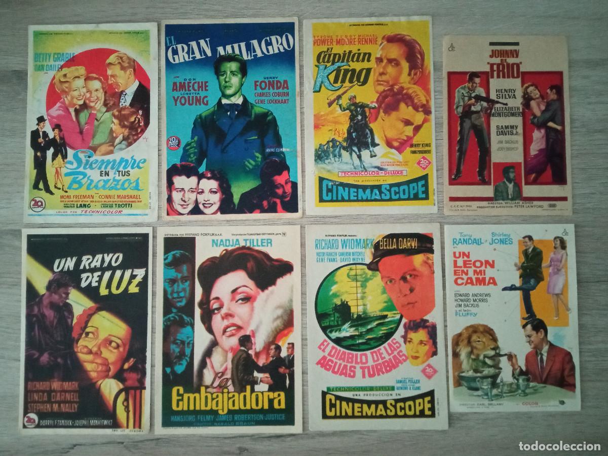 Cine: SOLIG&Oacute;, 8 FOLLETOS SIN PUBLICIDAD TRASERA - Foto 1