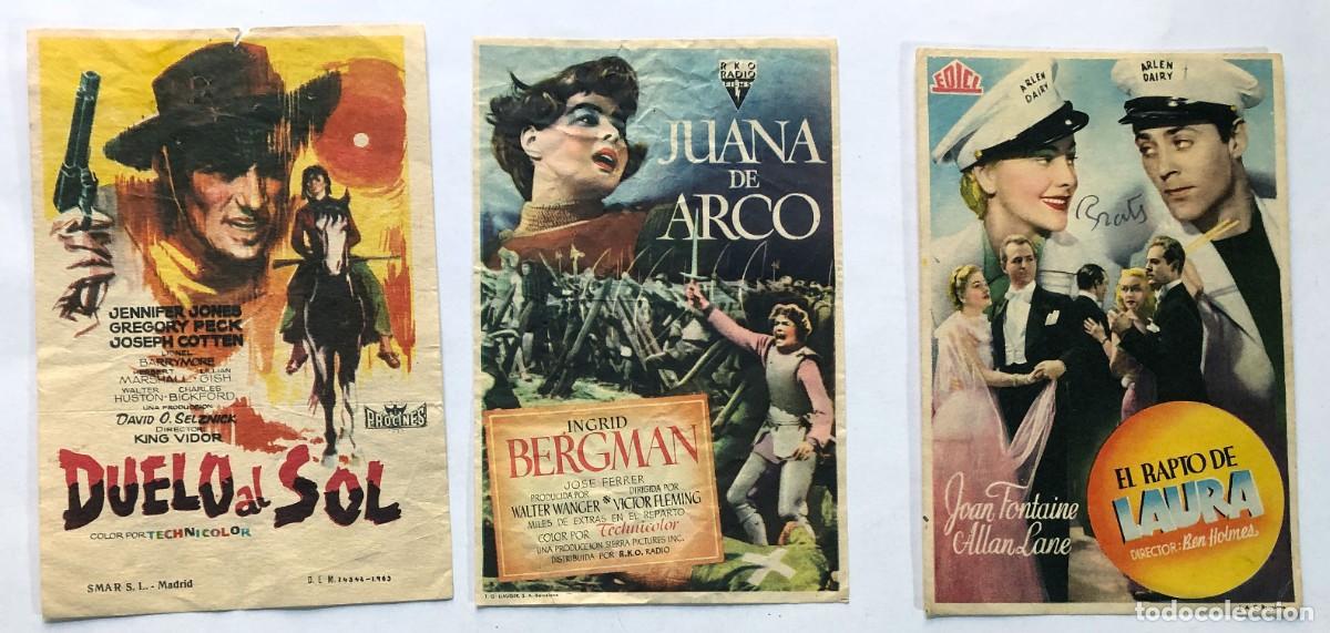 Cine: 6 PROGRAMAS DE CINE / JUANA DE ARCO / DUELO AL SOL / EL RAPTO DE LAURA - Foto 3