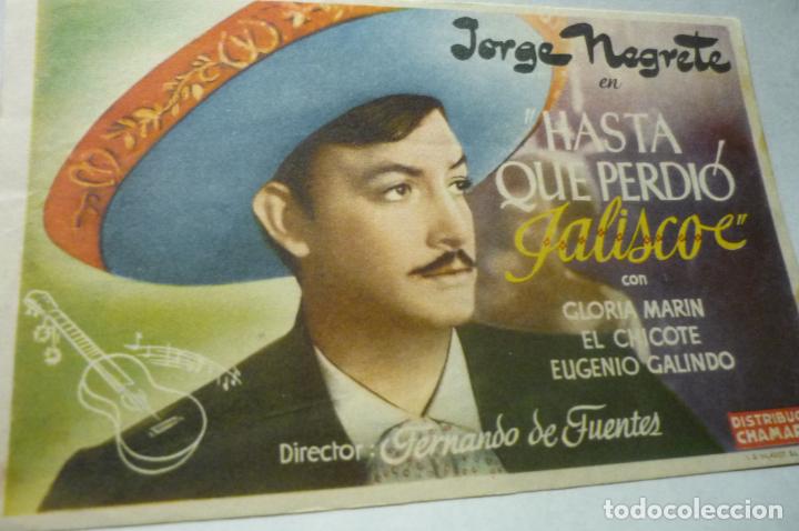 Cine: programa hasta que perdio jalisco.-jorge negrete publicidad - Foto 1