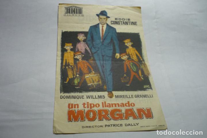 Cine: PROGRAMA UN TIPO LLAMADO MORGAN EDDIE CONSTANTINE PUBLICIDAD - Foto 1