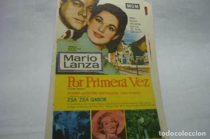 Cine: PROGRAMA POR PRIMERA VEZ.-MARIO LANZA PUBLICIDAD - Foto 1