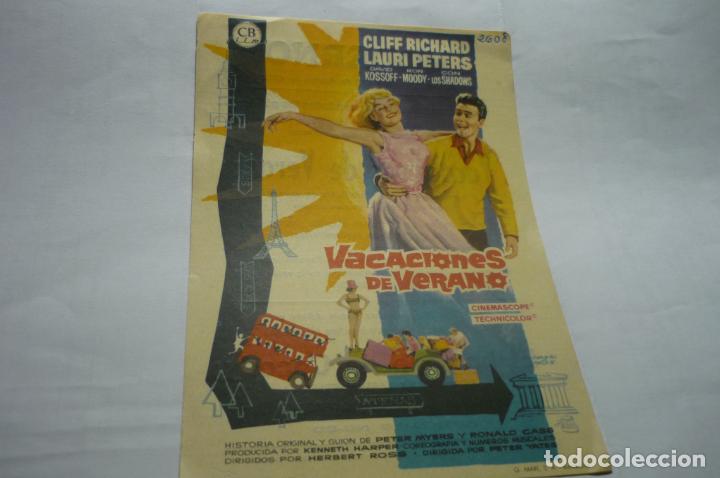 Cine: PROGRAMA VACACIONES DE VERANO.-CLIFF RICHARD PUBLICIDAD - Foto 1